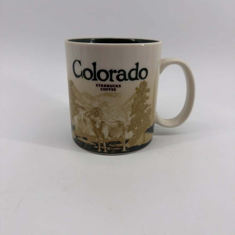 2012 Starbucks 16oz Colorado Green Global Icon Collector Series Coffee Mug